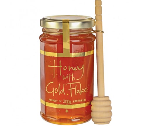 Gold Flakes Honey w/Dipper