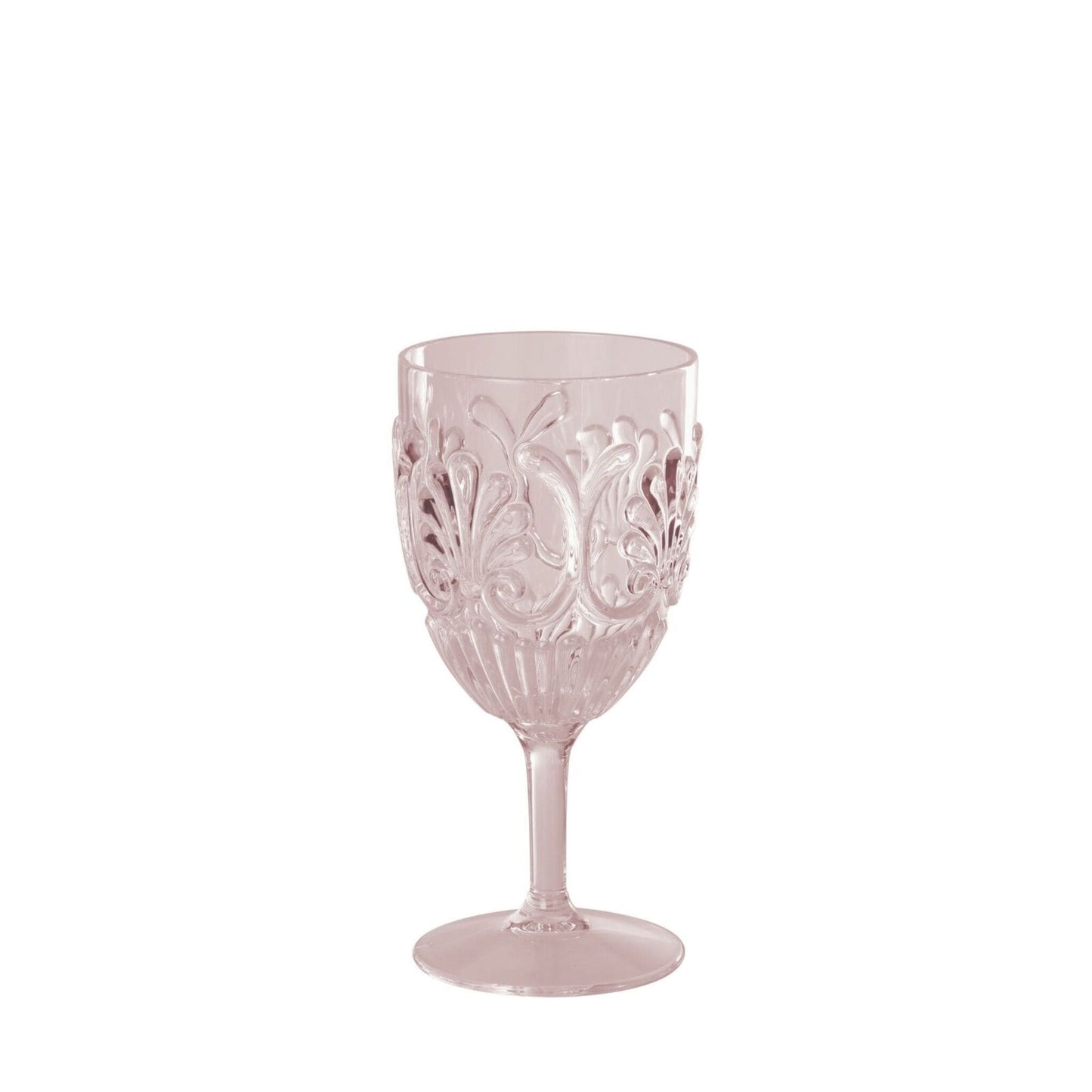 Acrylic Scalloped Wine Glass