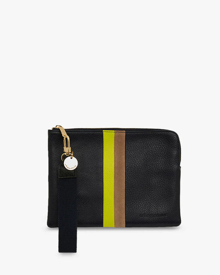 Paige Clutch Stripe