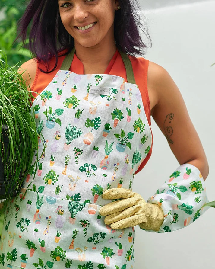 Linen Long Sleeve Garden Gloves